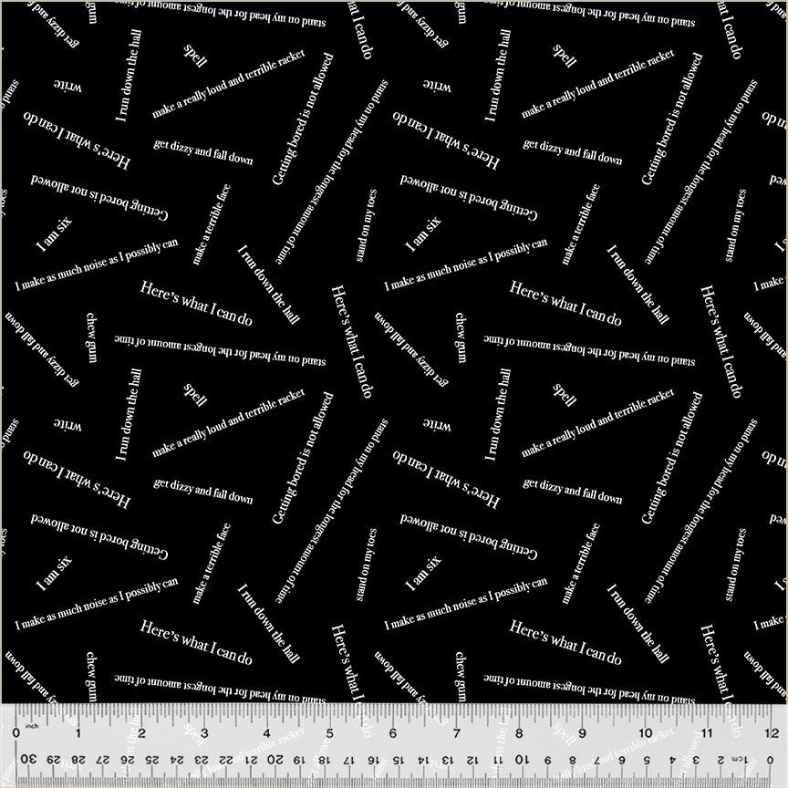 Eloise from Windham Fabrics - 1/2 Yard Eloise Says - Phrases from Eloise