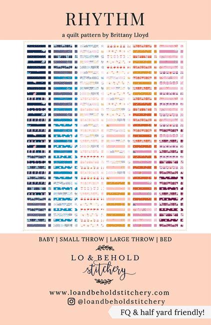 Rhythm Quilt Pattern from Lo and Behold Stitchery - Optional Sizing