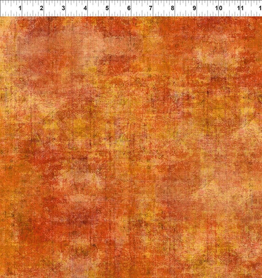 Halcyon Tonal from In the Beginning Fabrics - 1/2 Yard Pumpkin Orange Blender - 12HN20
