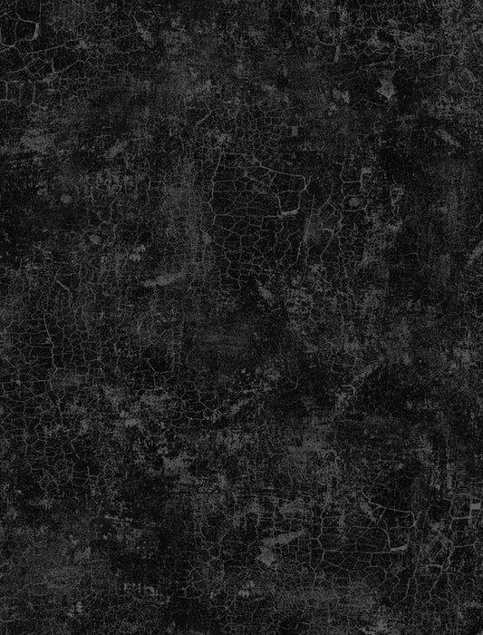 Crackle Essentials from Wilmington Prints - 1/2 Yard Black Crackle Blender