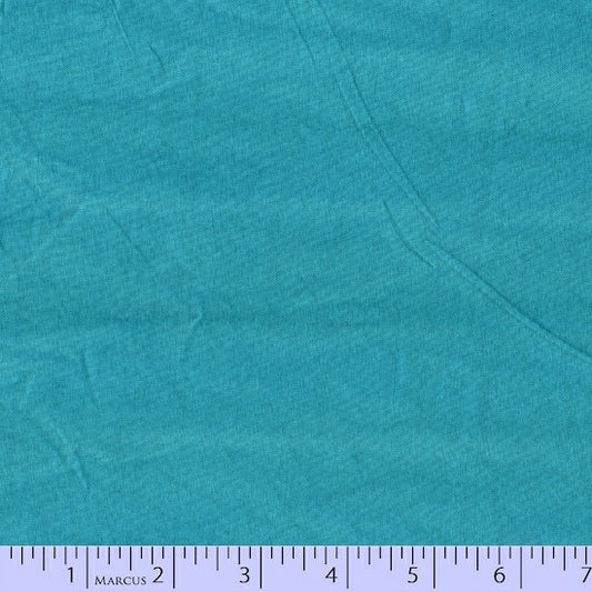Aged Muslins from Marcus Fabrics - Half Yard Lagoon Blue Blender - 7027-0150