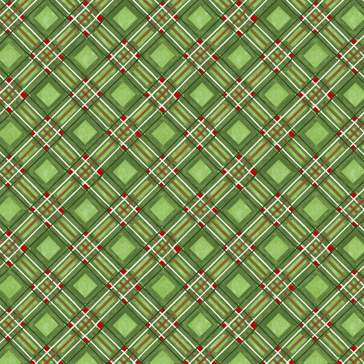 Holiday Greetings from Windham Fabrics - 1/2 Yard Forest Festive Plaid