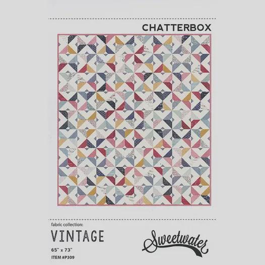 Chatter Box Quilt Pattern from Sweetwater - 65" x 73"