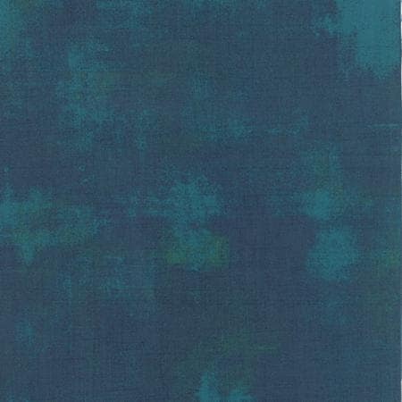 Grunge Basics Peacock from Moda Fabrics - Half Yard Dark Teal Distressed Blender - 230