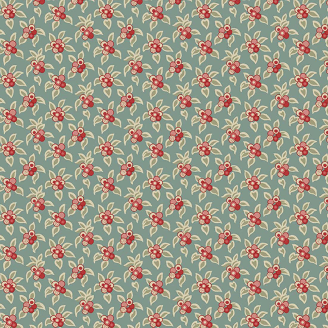 Plumeria in Aquamarine from Tradewinds by Renee Nanneman for Andover Fabric - Half Yard - A-813-T