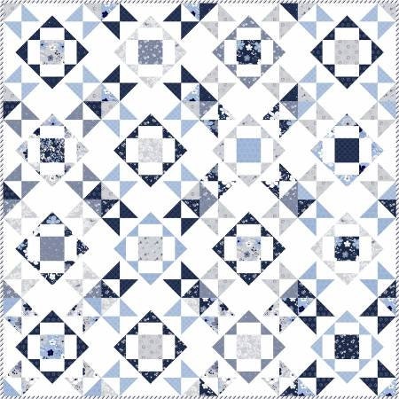 Seeing Stars Quilt Pattern by Primrose Cottage Quilts - 80" Square Fat Quarter Friendly Quilt Pattern - Star Quilt Pattern