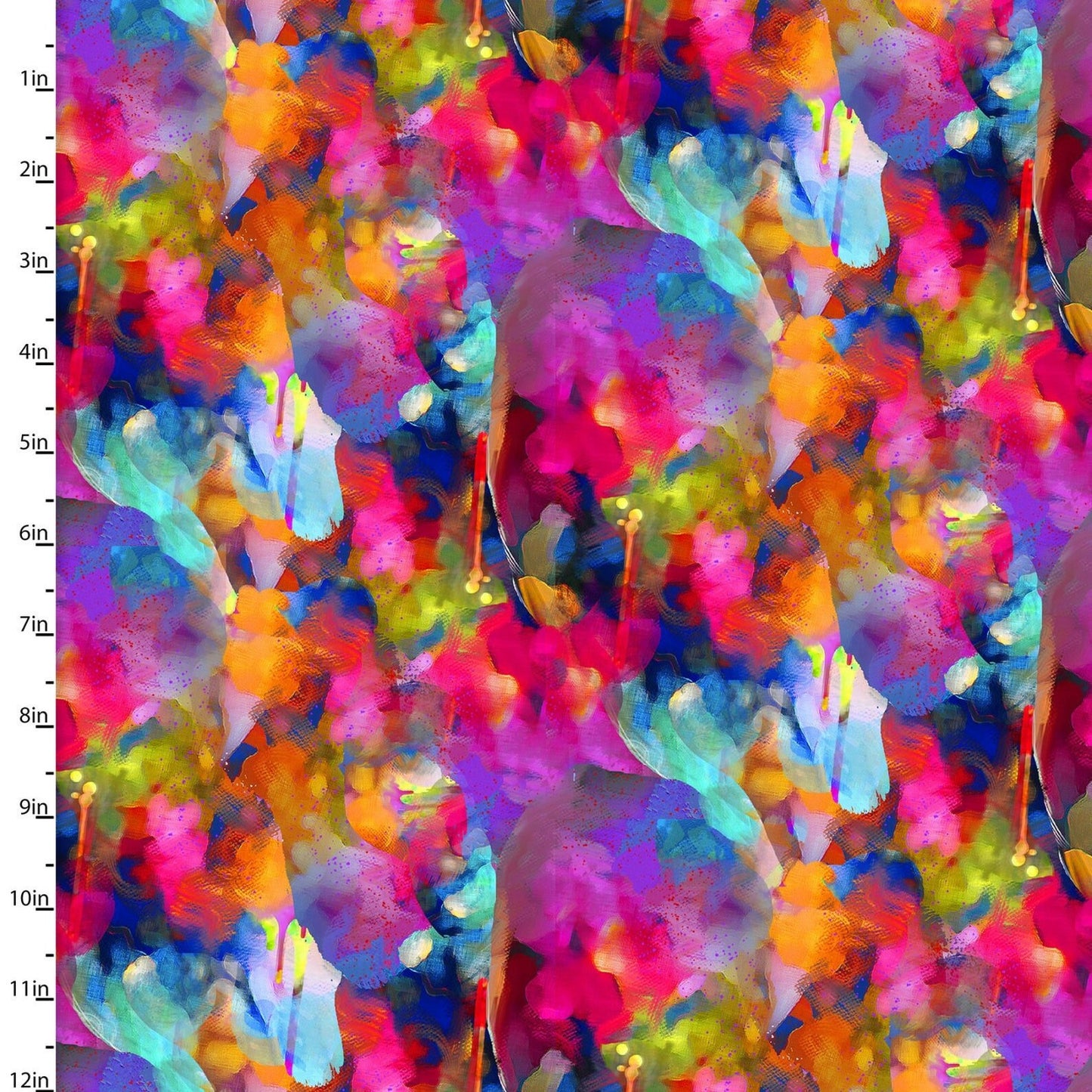 Rhythm & Hues from 3 Wishes Fabrics - 1/2 Yard Color Vibe - Bright Modern Fabric
