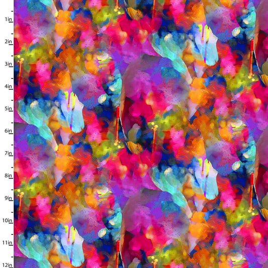 Rhythm & Hues from 3 Wishes Fabrics - 1/2 Yard Color Vibe - Bright Modern Fabric