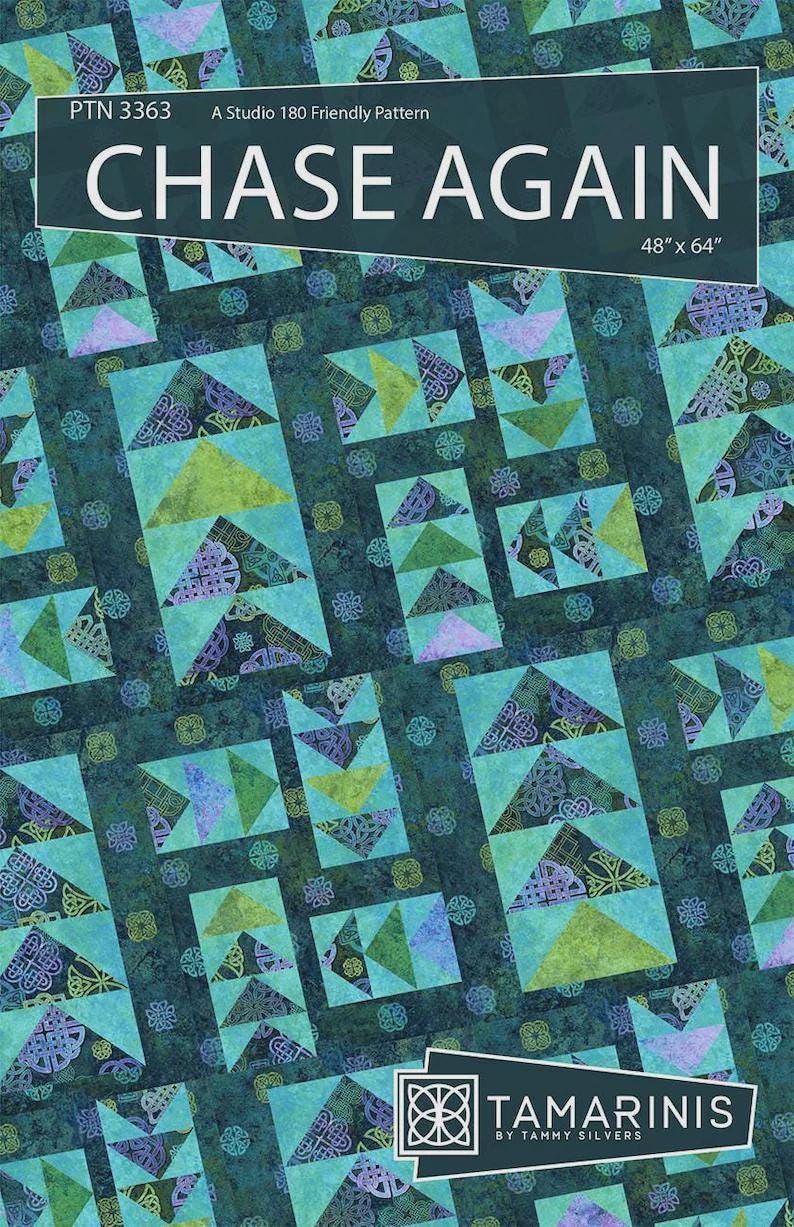 Chase Again Quilt Pattern from Tamarinis - 48" x 64" Panel Quilt Pattern