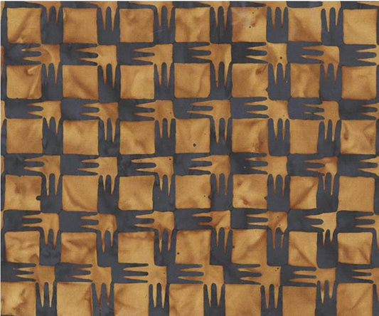 Compass in Penny from Stenographers Notebook by Marcia Derse for Windham Fabrics - 1/2 Yard - Black Hashes on Copper