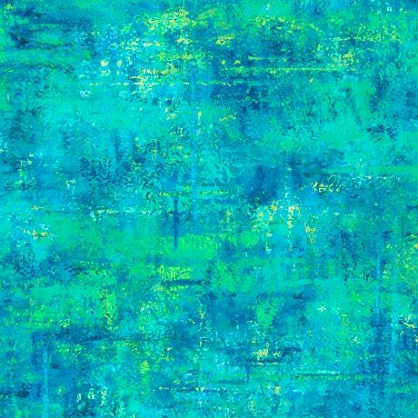 Turquoise from Vibe 45" for QT Fabrics - 1/2 Yard -  Mottled Blender