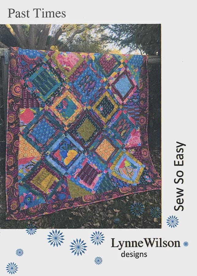 Past Times Quilt Pattern from Sew So Easy - 61" x 81" Panel Quilt Pattern