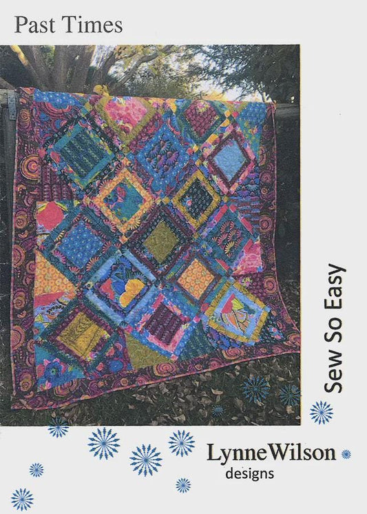 Past Times Quilt Pattern from Sew So Easy - 61" x 81" Panel Quilt Pattern