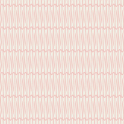 Heartland from Art Gallery Fabrics - 1/2 Yard Reign Drops Sun - Coral and Cream Modern Raindrop Cotton