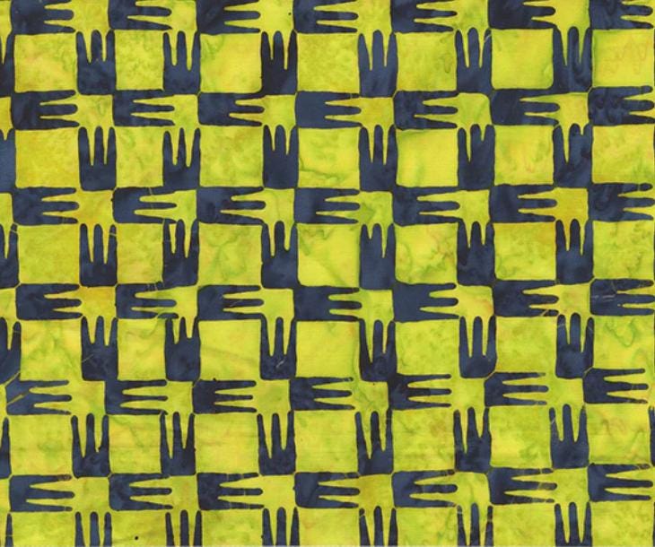 Compass in Limelight from Stenographers Notebook by Marcia Derse for Windham Fabrics - 1/2 Yard - Navy Hashes on Lime Green