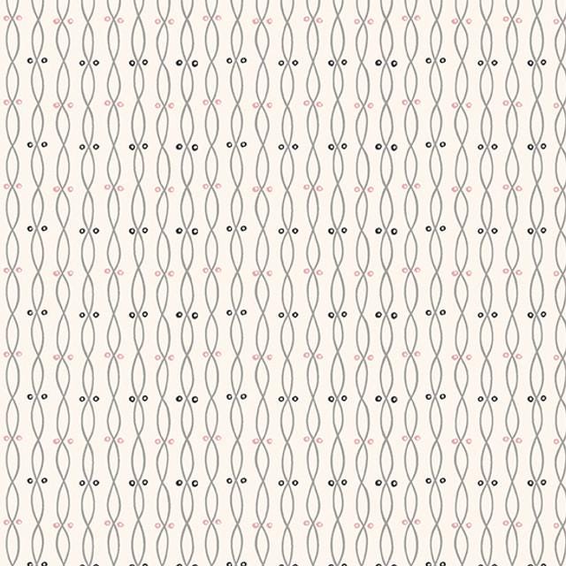 Twist White from Tangent by Andover Fabrics - 1/2 Yard - Modern Double Helix Stripe