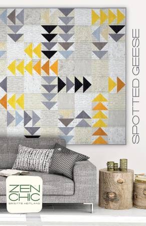 Spotted Geese by Zen Chic - 65" x 65" Quilt Pattern