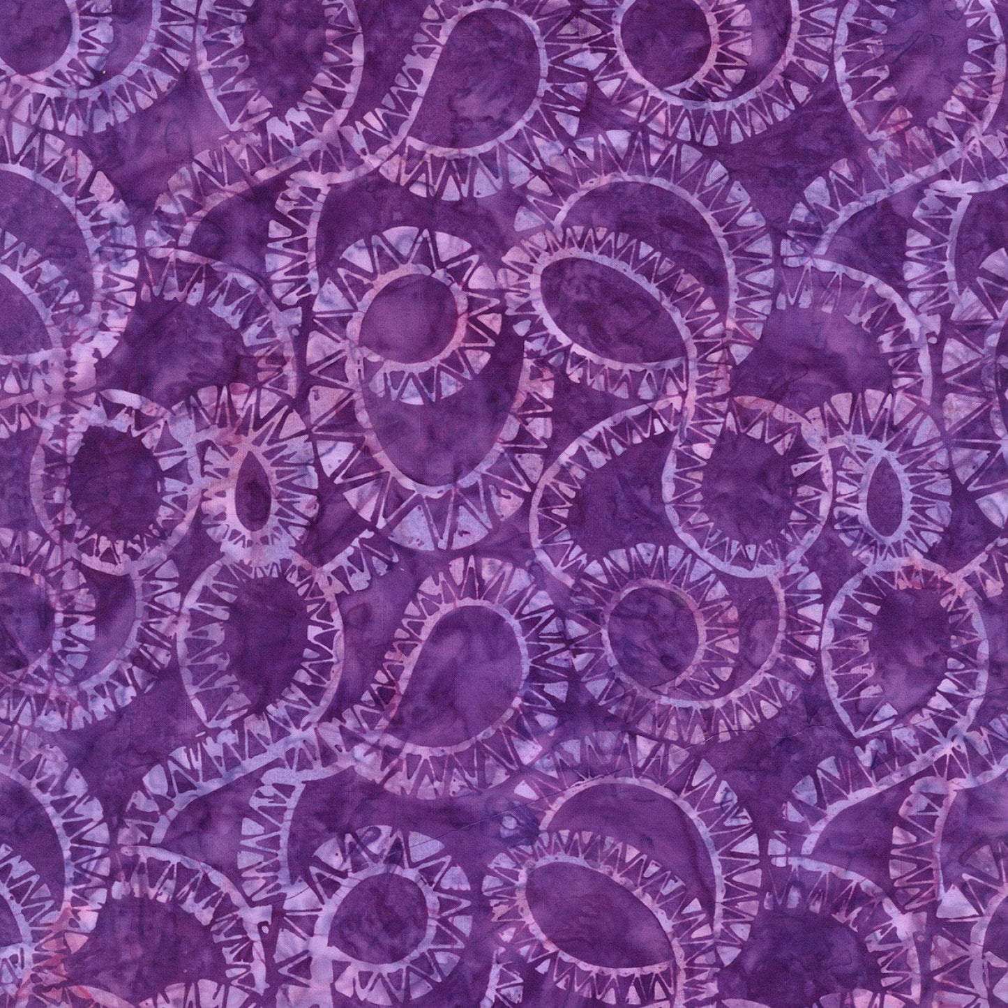 Spellbound Batik from Timeless Treasures - 1/2 Yard Witch Snake Swirl Texture - Purple Halloween Batik