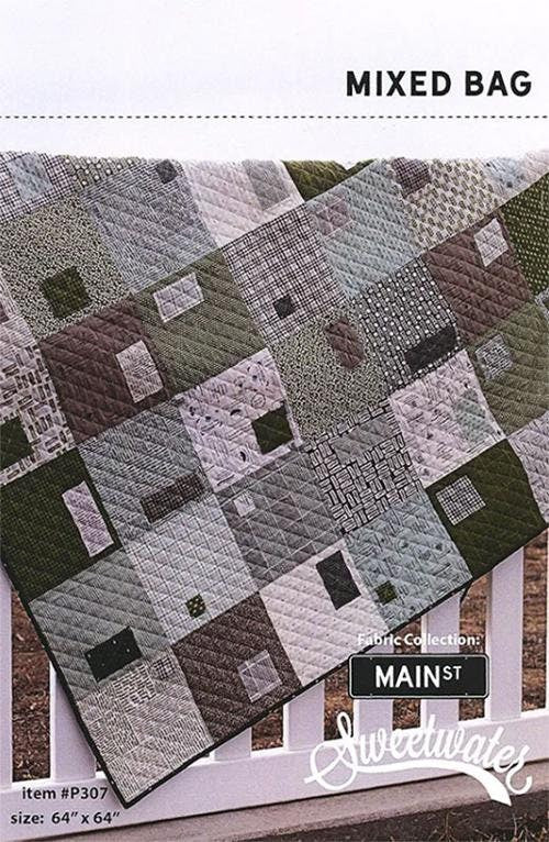 Mixed Bag Quilt Pattern by Sweetwater - 64" Square Finished Quilt - Layer Cake Friendly