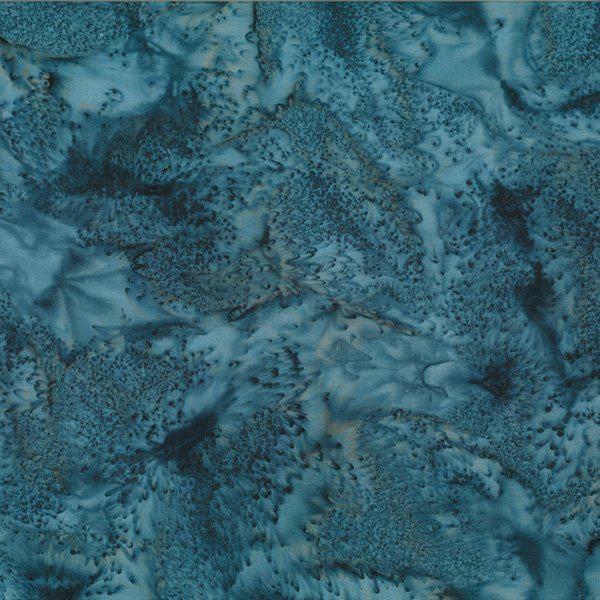 Smoke from Bali Water Colors for Hoffman Fabrics - 1/2 Yard - 1895-173 - Dark Blue Grey Batik Blender