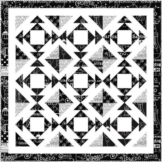 Cups & Saucers Pattern by J. Wecker-Frisch from Joy Studio - 44.5"x44.5" Pattern