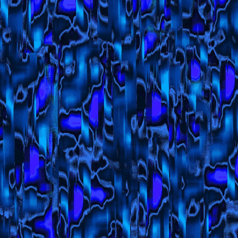 Rainforest from Benartex - Half Yard Blue Prism Stripe - Modern Royal and Navy Blue Fabric