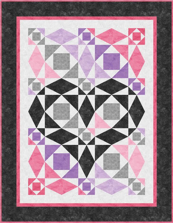 Our Hearts Will Go On Pattern from The Fabric Addict- Queen/Lap Quilt Pattern