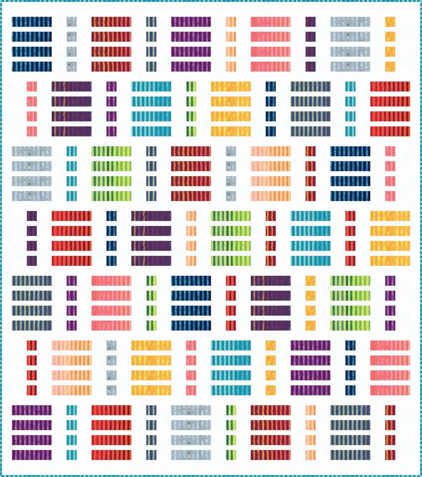 Get in Line from Quilt Boss Design - Quilt Pattern - Precut Strip Quilt in Three Sizes