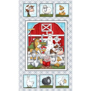 Farmyard Tails from Studio E - 24" Barnyard Panel