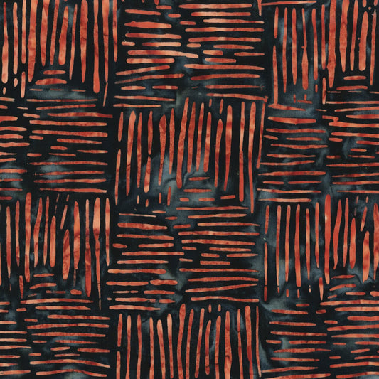 Weave from Anthology Batiks - Half yard Spice Geometric Batik - 822Q-8