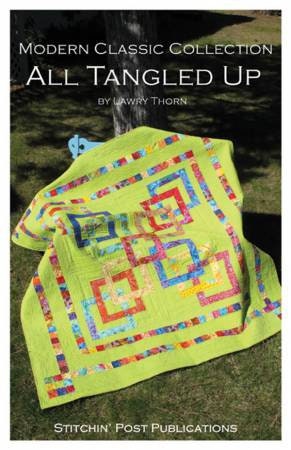 All Tangled Up Modern Quilt Pattern - 72" Square Modern Jelly Roll Friendly Quilt