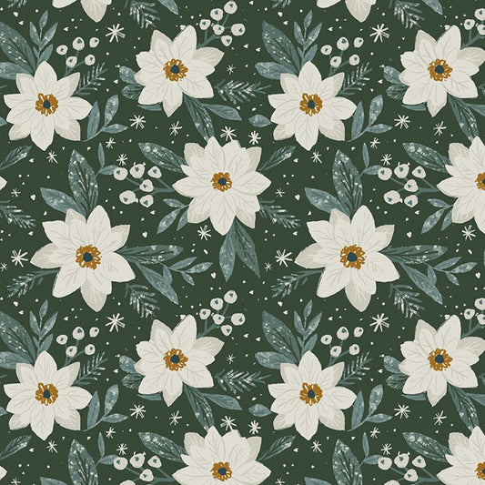 Best in Snow from Dear Stella - 1/2 Yard Multi Holiday Floral