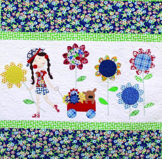 Daisy Jane by Meags and Me - Quilting Pattern - 40" x 40" Applique Quilt Pattern
