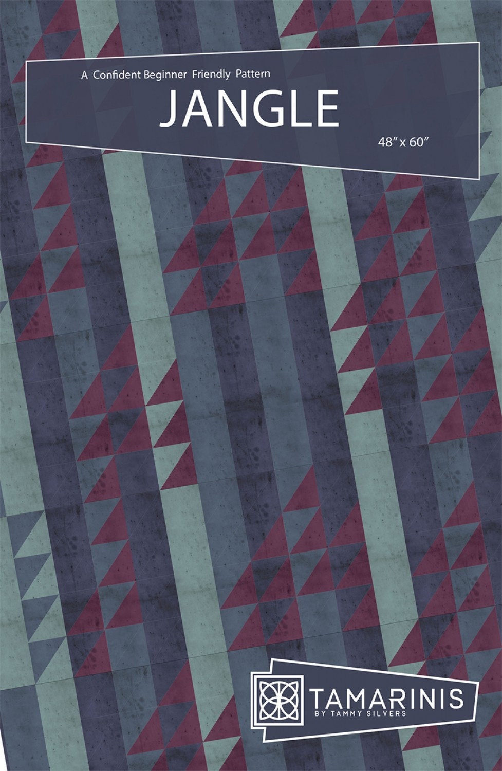 Jangle Quilt Pattern by Tammy Silvers of Tamarinis - 48" x 60" Modern lap Quilt Pattern