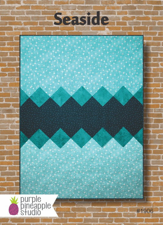 Seaside Quilt Pattern from Purple Pineapple Studio - 60"x80"