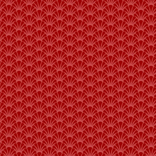 Shells in Lava from Tradewinds by Renee Nanneman for Andover Fabric - Half Yard - A-816-R