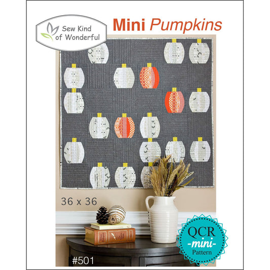 Mini Pumpkins Pattern from Sew Kind of Wonderful - 36" x 36" Using QCR Mini Ruler