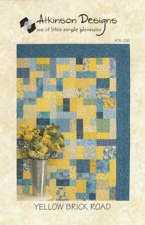 Yellow Brick Road Pattern by Atkinson Designs - Fat Quarter Friendly in 6 Sizes from Baby to King