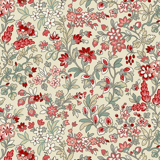 Tropical in Albacore from Tradewinds by Renee Nanneman for Andover Fabric - Half Yard - A-809-L