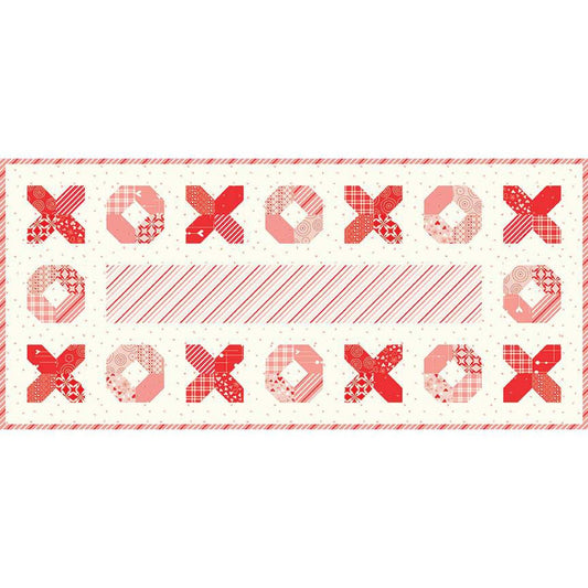 XOX 5" Stacker Quilt Pattern by Pieces From My Heart - Instructions for 18" x 40" Finished Project