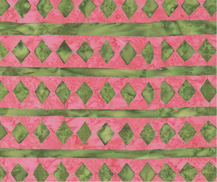 Diamond in Watermelon from Stenographers Notebook by Marcia Derse for Windham Fabrics - 1/2 Yard -