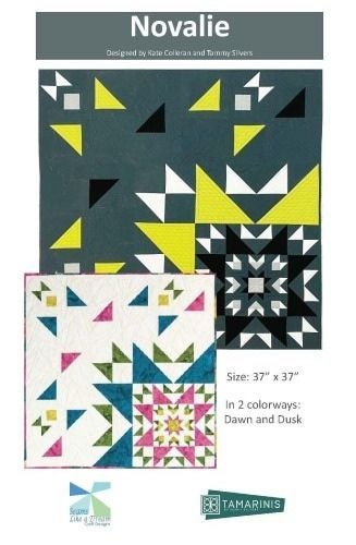Novalie Wall Quilt Pattern from Tamarinis - Wall Quilt Finishes 37" - Exploding Star Quilt Pattern