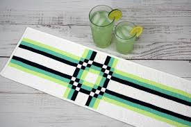 Pattern Quilter's Punch Modern Table Runner 9" x 37" from Sallie Tomato