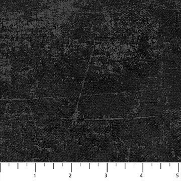 Canvas from Northcott Fabrics - Half Yard Ebony - Black 100% Cotton Quilting Fabric - Black Blender