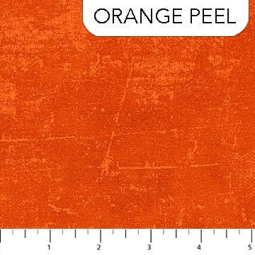 Orange Peel from Canvas by Northcott - Half Yard of Orange Peel Distressed Orange Blender - Color 56