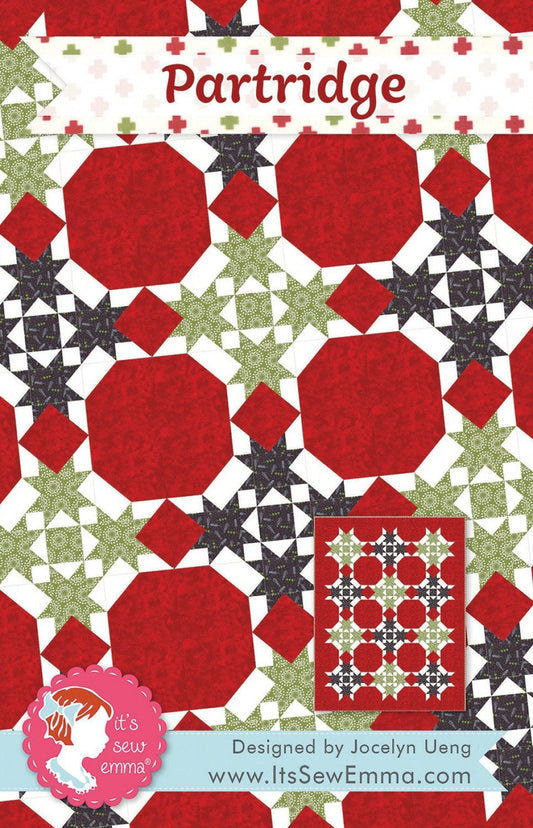 Partridge for It's Sew Emma Designs - 62.5" x 80.5" Quilt Pattern