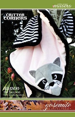 Aspen the Raccoon Baby Blanket Pattern from Critter Corners - 29" Square Baby Blanket Instructions