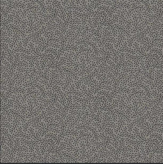 Fern Black from Tangent by Andover Fabrics - 1/2 Yard - Modern Floral