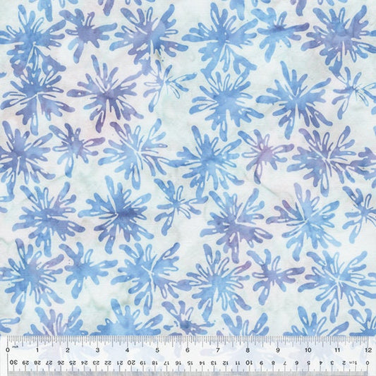 Pixie Batiks from Anthology Batiks - 1/2 Yard Cornflower Blooms