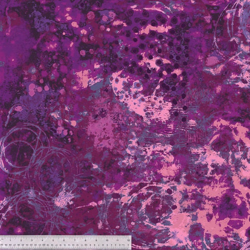 Spotted Graffiti by Marcia Derse for Windham Fabrics - 1/2 Yard Spring Lilac Modern Graffiti